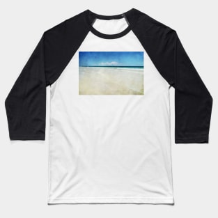 White Sandy Beach Mexico Baseball T-Shirt